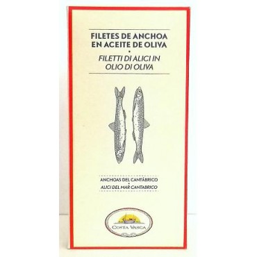 Filetes de Anchoa del Cantábrico en Aceite de Oliva 50/29 grs.