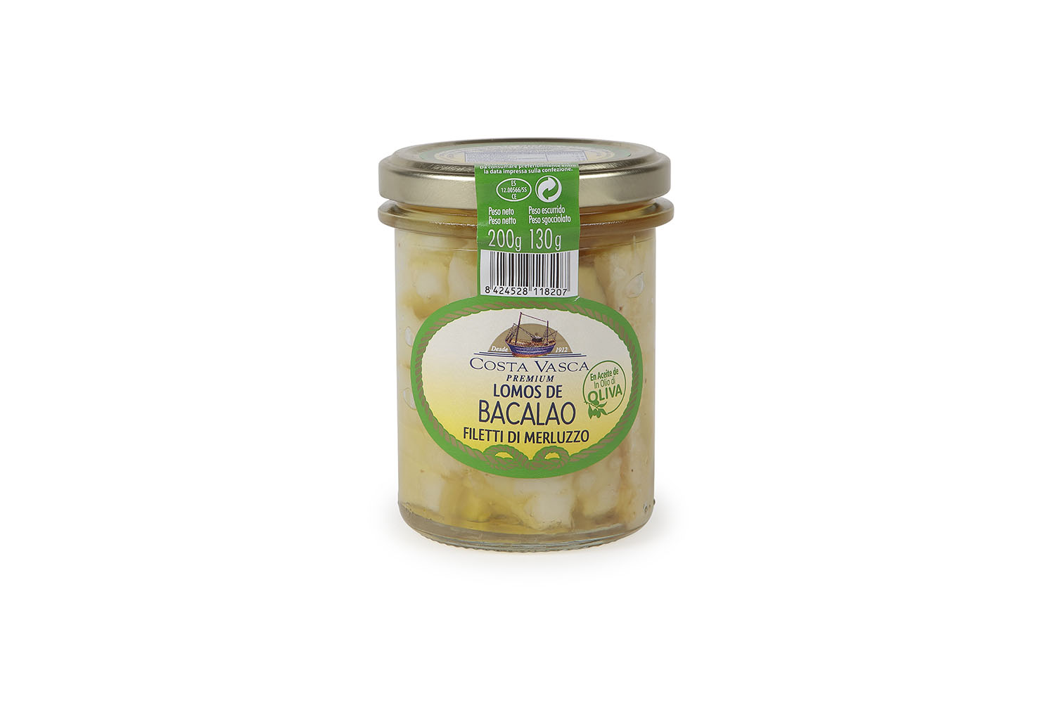 Compra online Bacalao en Aceite de Oliva 200/130 g