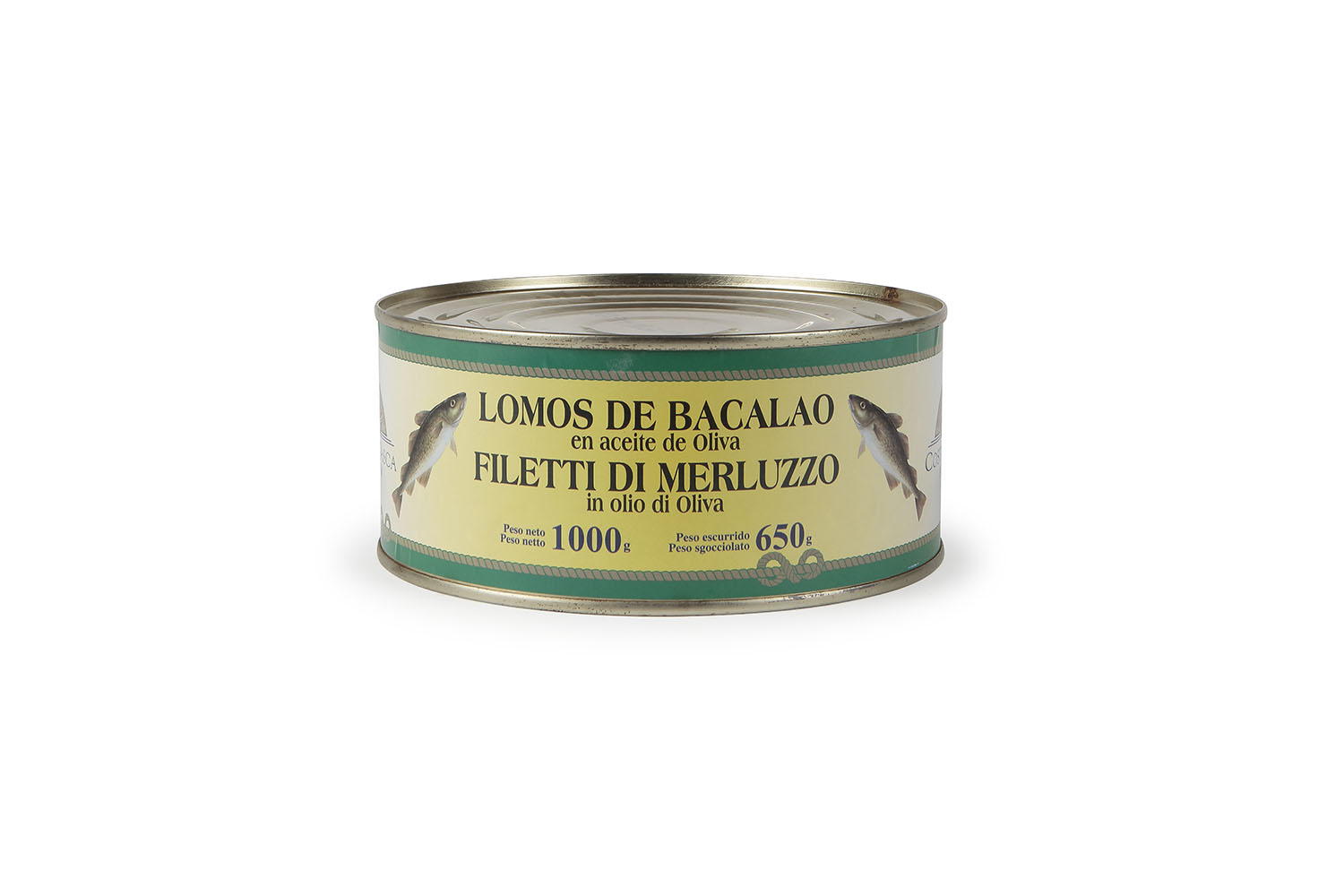 Compra online Lomos de Bacalao en Aceite de Oliva 1000/650 g