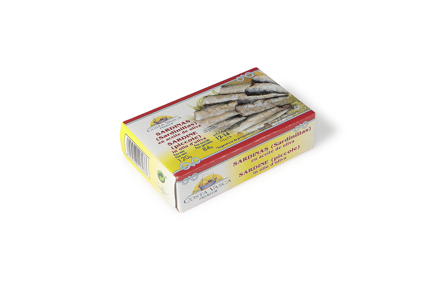 Compra online Sardinillas en Aceite de Oliva 12-14 Piezas 120/84 g